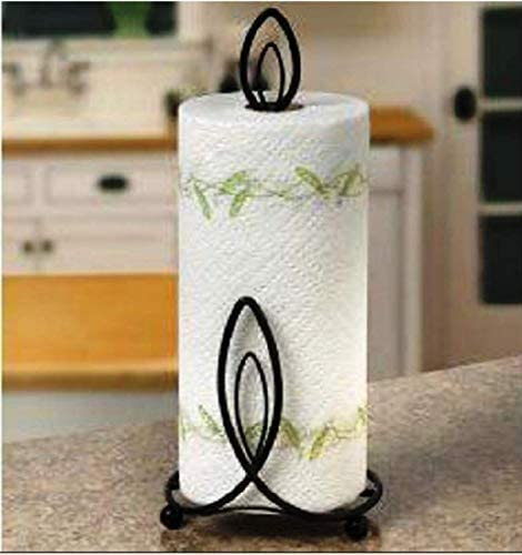 Toilet Paper Holder, Bathroom Tissue Holder, Iron Wrought Decorative Napkin Stand (Candle Holder)