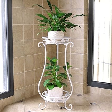 Metal Iron Plant Stand, Flower Pot Stand, Flower Pot Stand, Plant Stand,(11.4 x 9.6 x 24.4)