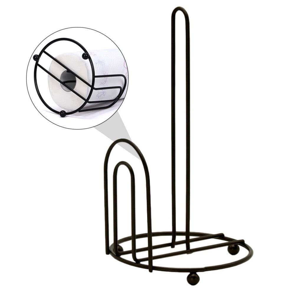 Iron Kitchen Tissue Paper roll Holder | Towel Holder | Stand-up Kitchen Tissue Stand (U Design)