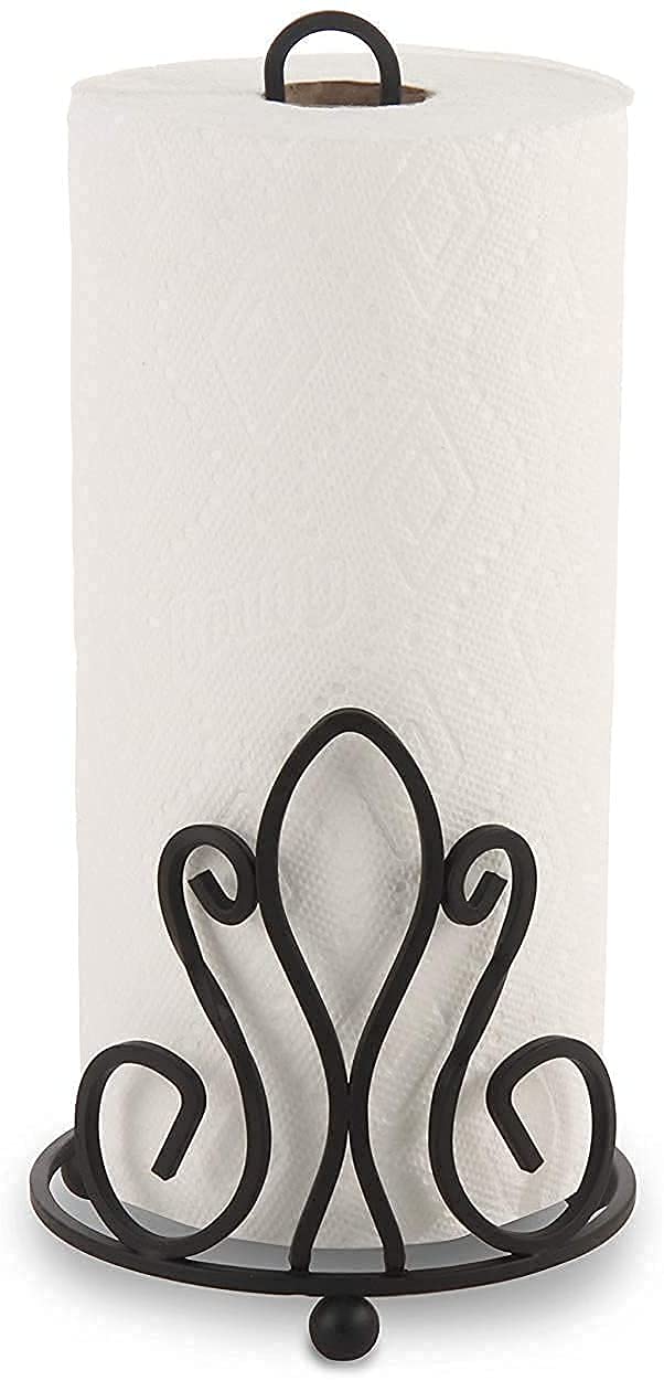 Crown Shaped Wrought Iron Tissue roll Holder Tissue Paper Holder | Paper Towel Holder | Napkin roll Hand (Crown Design)