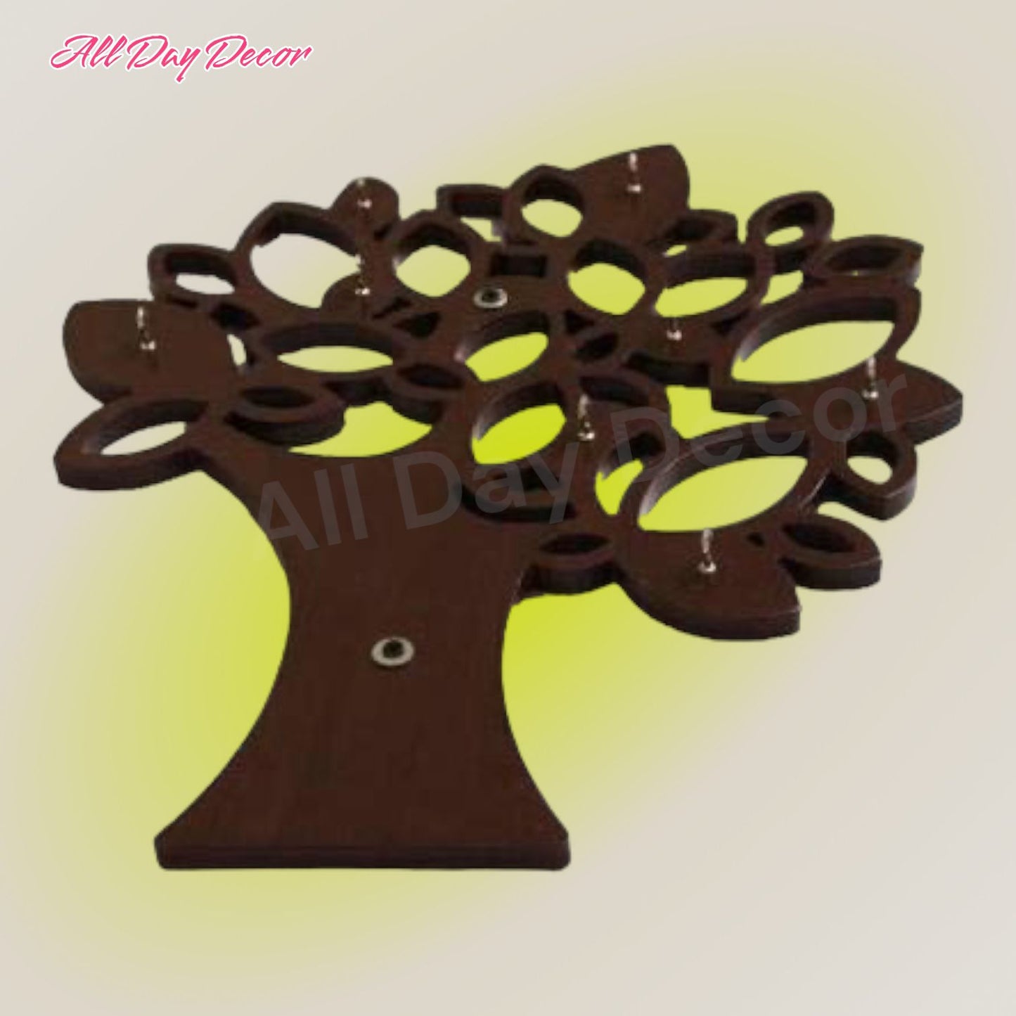 Tree Design Key Holder MDF Wooden Key Hanger