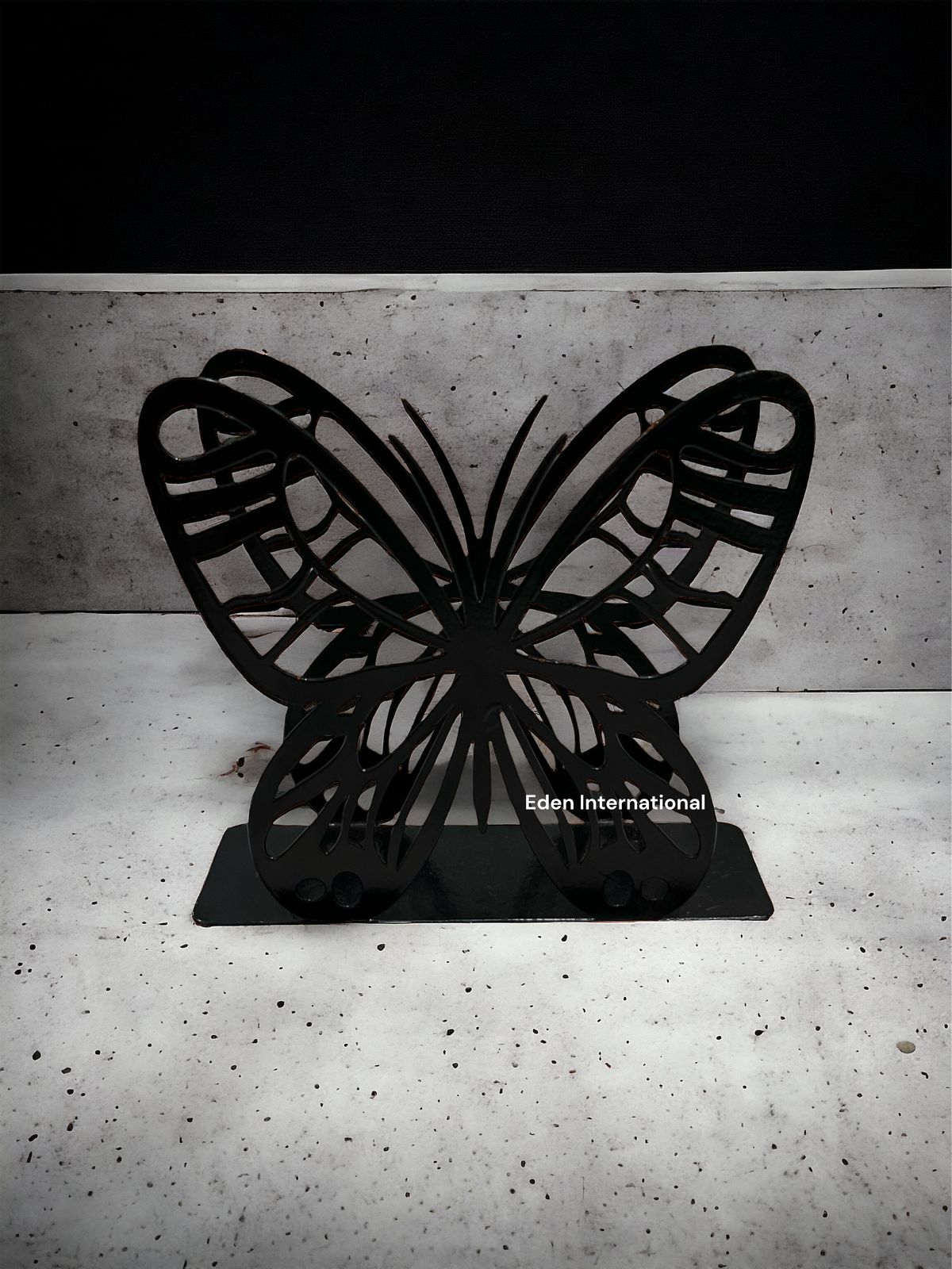 Black Butterfly Napkin Holder Metal Tissue Holder