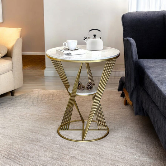 Decorative Coffee Table and Small Bed Side Tables Round Shape Table for Decor